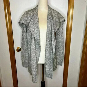 Theory Merino Wool blend Open Cardigan Sweater Women Small‎ Gray Casual Career